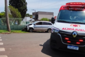 Homem fica ferido em acidente de trânsito no bairro Madalozzo