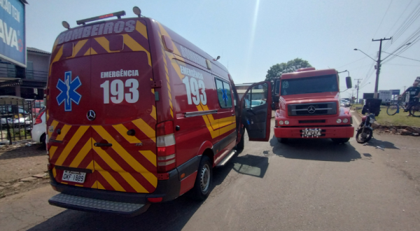 Acidente de Trânsito é registrado na Av. Arnaldo Busatto em Barracão