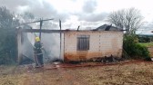 Bombeiros de São Lourenço do Oeste atendem ocorrência de incêndio