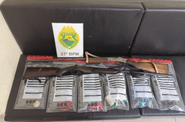 Homem é preso por violência doméstica e posse irregular de armas na zona rural