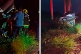 Quatro pessoas morrem na BR-470 em acidente que teve carro dobrado ao meio em SC