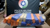 PM encontra mais de 16 kg de maconha em rampa de lavagem