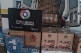 Operação conjunta apreende 40 mil maços de cigarros contrabandeados na BR-282