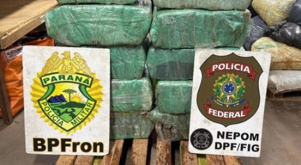 PF e PM apreendem mais de 161 quilos de maconha