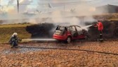 Carro capota e pega fogo na PR-481