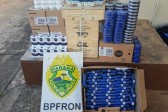 Produtos descaminhados são apreendidos pela BPFRON