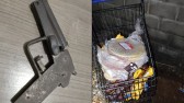 Adolescente armado é apreendido e homem é preso após furto em supermercado