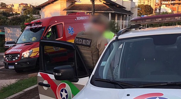 Homem é socorrido pelos Bombeiros após ser agredido na cabeça em São Miguel do Oeste