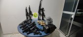 BPFRON apreende grande quantidade de armas e munições em São Miguel do Iguaçu