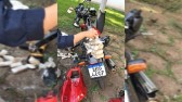PRF apreende cocaína ocultas na estrutura de uma moto