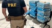 Homem sem CNH é preso com 137 quilos de maconha após perseguição em SC