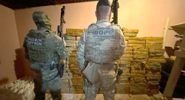 Polícia Militar apreende 1,4 tonelada de maconha
