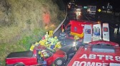 Motorista fica preso às ferragens ao colidir com caminhão na BR-282