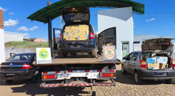 Cigarros contrabandeados e armas são apreendidos em operação integrada