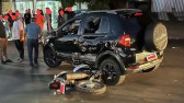 Acidente entre carro e moto é registrado
