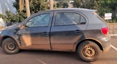 Colisão frontal deixa motociclista ferido