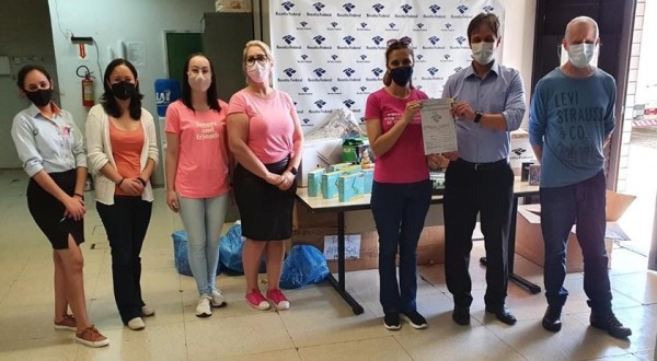 Receita Federal de Dionísio Cerqueira realiza destinação para a APAS de São Miguel do Oeste