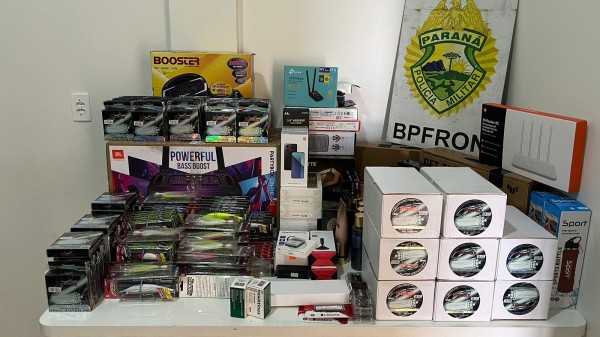 BPFRON e Receita Federal apreendem mercadorias contrabandeadas
