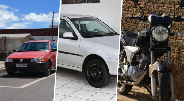 Criminosos agem na madrugada e levam carros e moto na região de fronteira