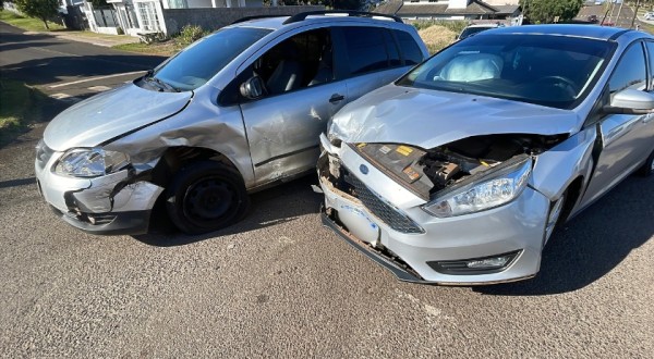 Acidente entre veículos do Brasil e da Argentina é registrado em Dionísio Cerqueira