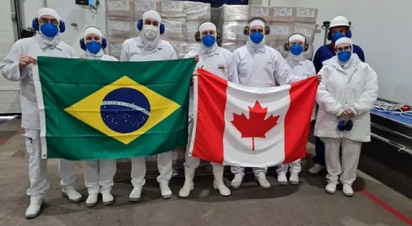 Estado embarca o 1º contêiner de carne suína para o Canadá