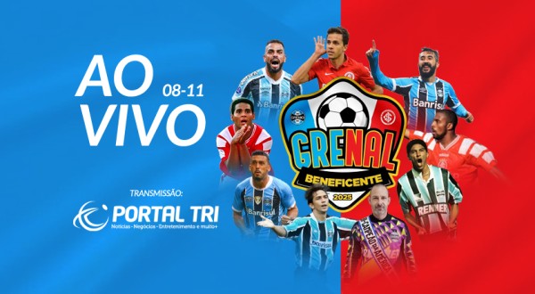 Grenal beneficente reúne ex-atletas e terá transmissão do Portal Tri