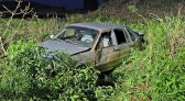 Saída de pista seguida de capotamento é registrada na BR-280