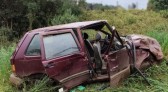 Mulher morre após capotamento na SC-355; motorista não possuía CNH