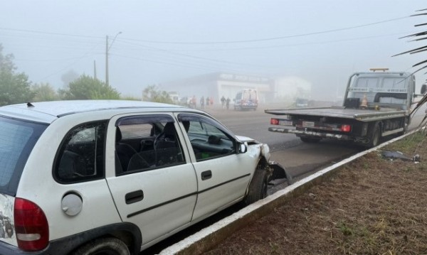 Vítima é encontrada no porta-malas após colisão frontal na BR-163