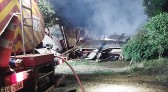 Incêndio destrói residência na Linha Aurora