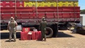Caminhão com mais de 22 mil pacotes de cigarros contrabandeados é apreendido