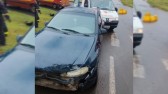Van escolar que transportava 9 crianças se envolve em acidente