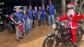 Mais de 500 cestas de natal foram entregues pelo Papai Noel e o Grupo de Motos Legião da 163