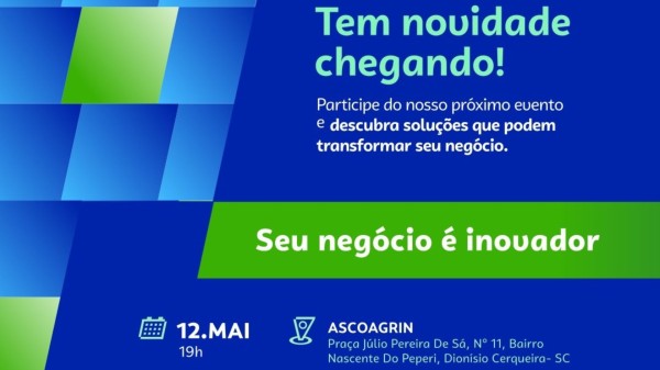 PAE/SEBRAE-PR e ASCOAGRIN promovem palestra "Seu negócio é inovador?"