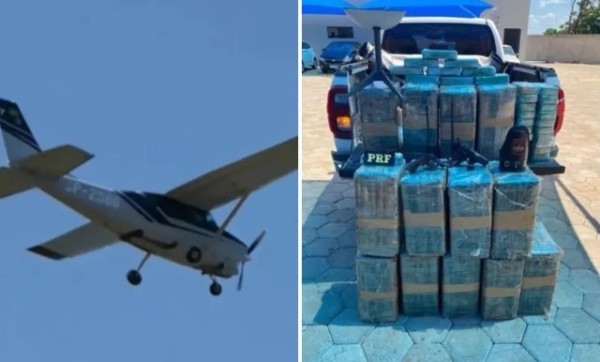 Avião com meia tonelada de droga invade fazenda do cantor Leonardo