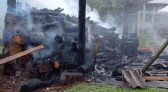 Bombeiros encontram corpo carbonizado em incêndio