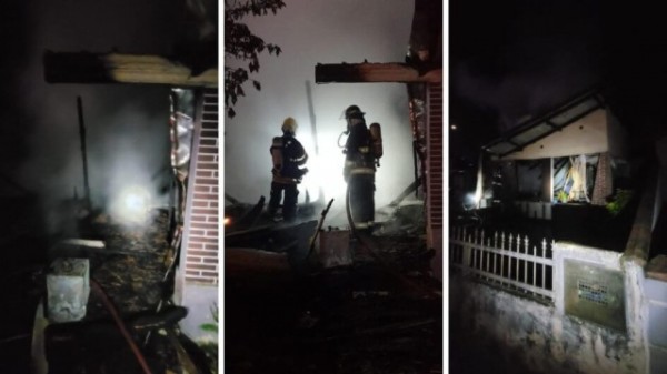 Idosa tem casa destruída por incêndio após acender vela em SC