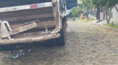 Trabalhador do serviço de limpeza morre após ser atropelado por caminhão da coleta de lixo