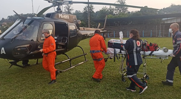 Bebê de apenas três meses é encaminhado com urgência a Hospital de Chapecó