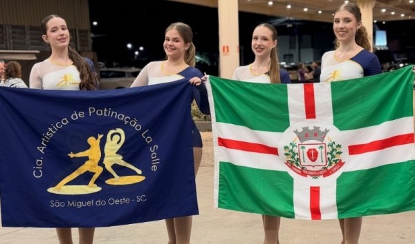 Patinadoras de São Miguel do Oeste conquistam bronze no Troféu Brasil