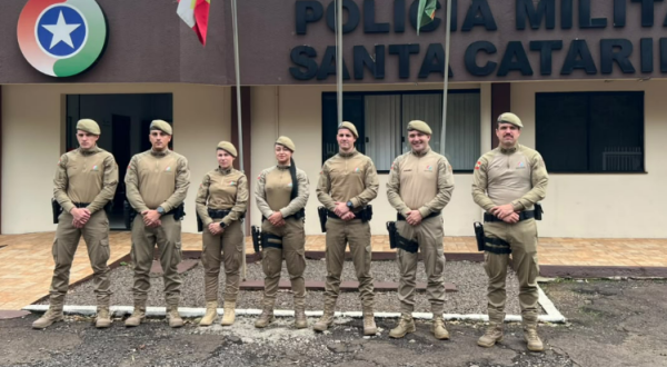 São Lourenço do Oeste recebe reforço de seis novos policiais militares
