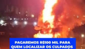 Loja Havan é alvo de incêndio e direção oferece recompensa de R$100 mil por informações dos responsáveis pelo ato