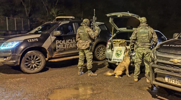 BPFRON prende homem e apreende mais de 232 quilos de maconha