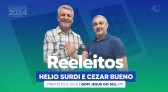 Helio Surdi e Cezar Bueno são eleitos a prefeito e vice-prefeito com 1.747 votos