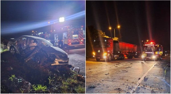 Colisão entre automóveis deixa três pessoas feridas em São José do Cedro