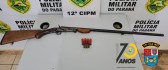 Polícia Militar apreende arma de fogo e prende suspeito em operação na PRT 459
