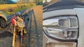 Motociclista fica gravemente ferido após colidir contra traseira de caminhonete na SC-283