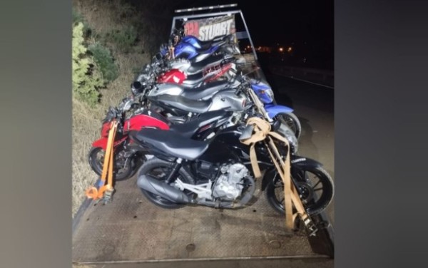 ROCAM apreende oito motos por manobras perigosas na zona rural