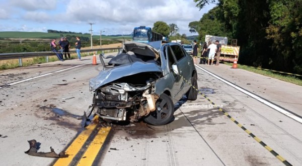 Acidente na PRC-280 deixa uma pessoa morta e duas feridas