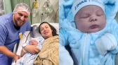 “Pequeno gigante”: bebê nasce com 4,9 kg e bate recorde em hospital de SC